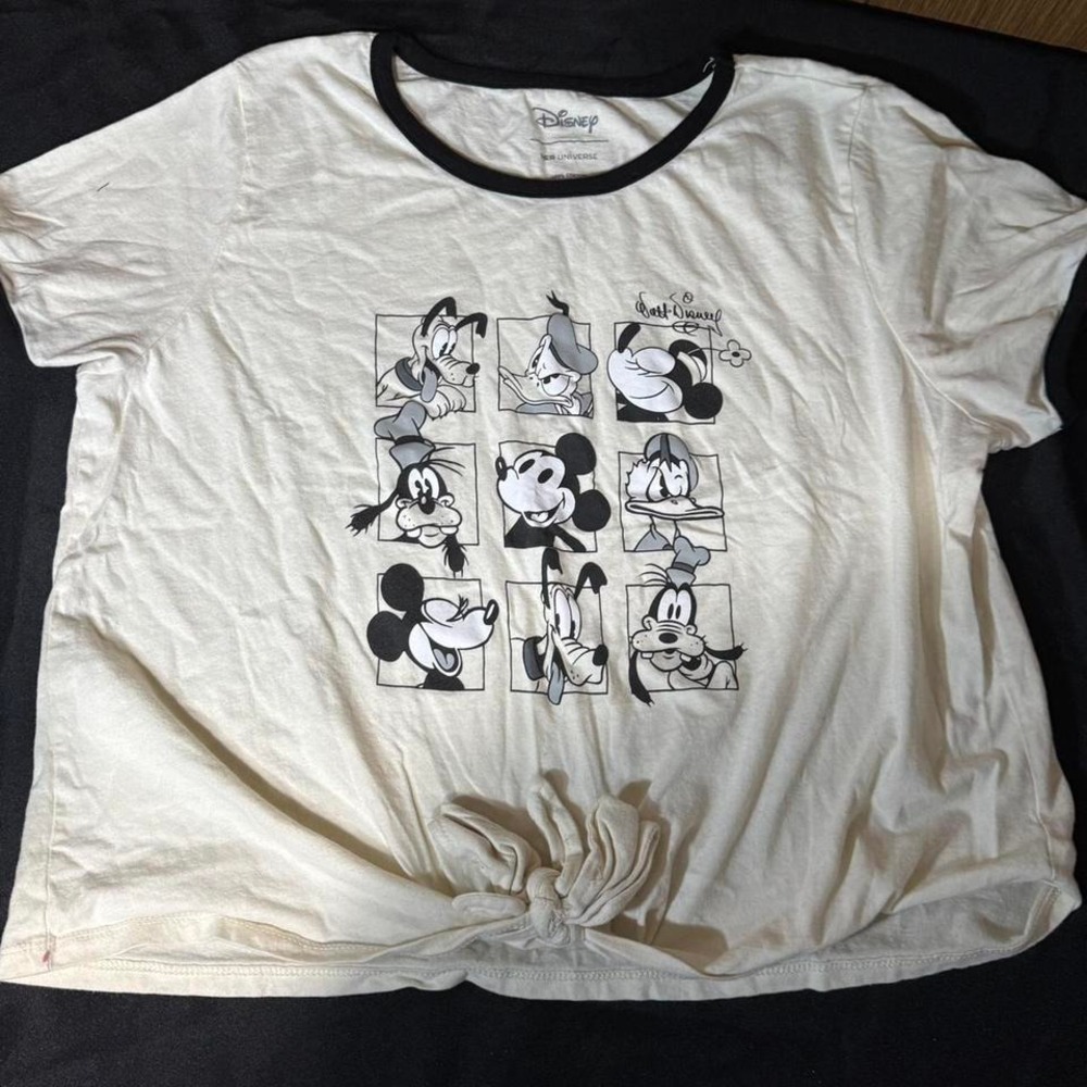 Disney graphic tee with‎ Mickey Mouse and friends Cropped Tee Size 2X